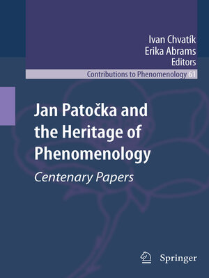 cover image of Jan Patočka and the Heritage of Phenomenology